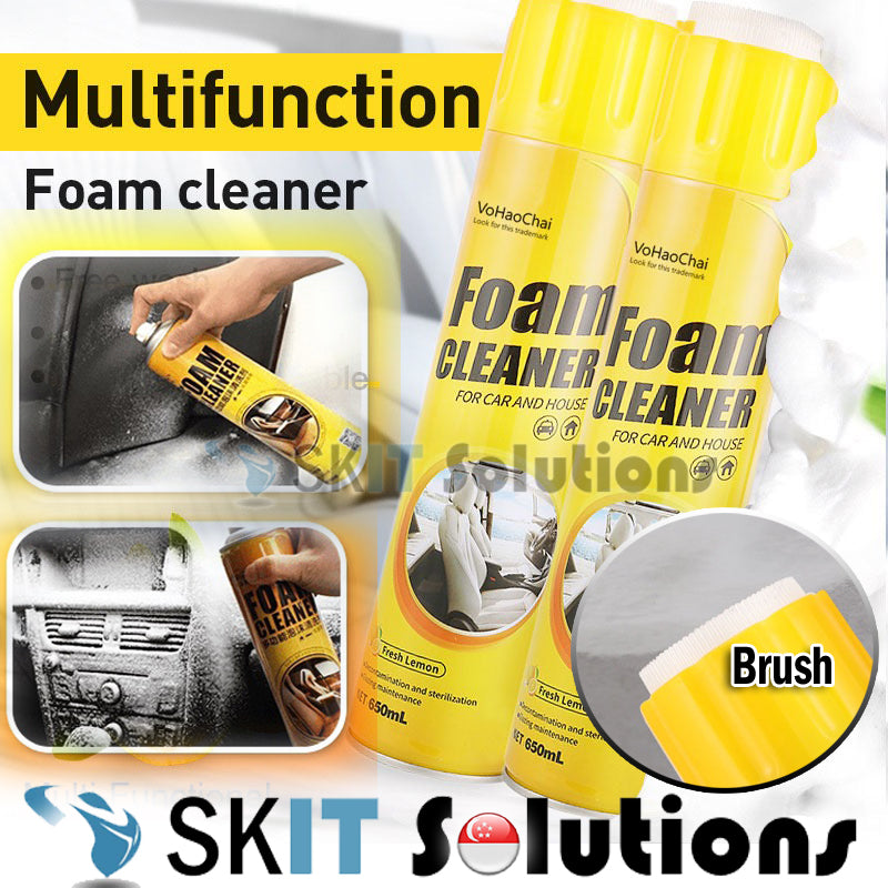 650ML Foam Cleaner Spray Multi-Functional Stain Remover Car Home Anti Bacterial All Purpose Cleaning
