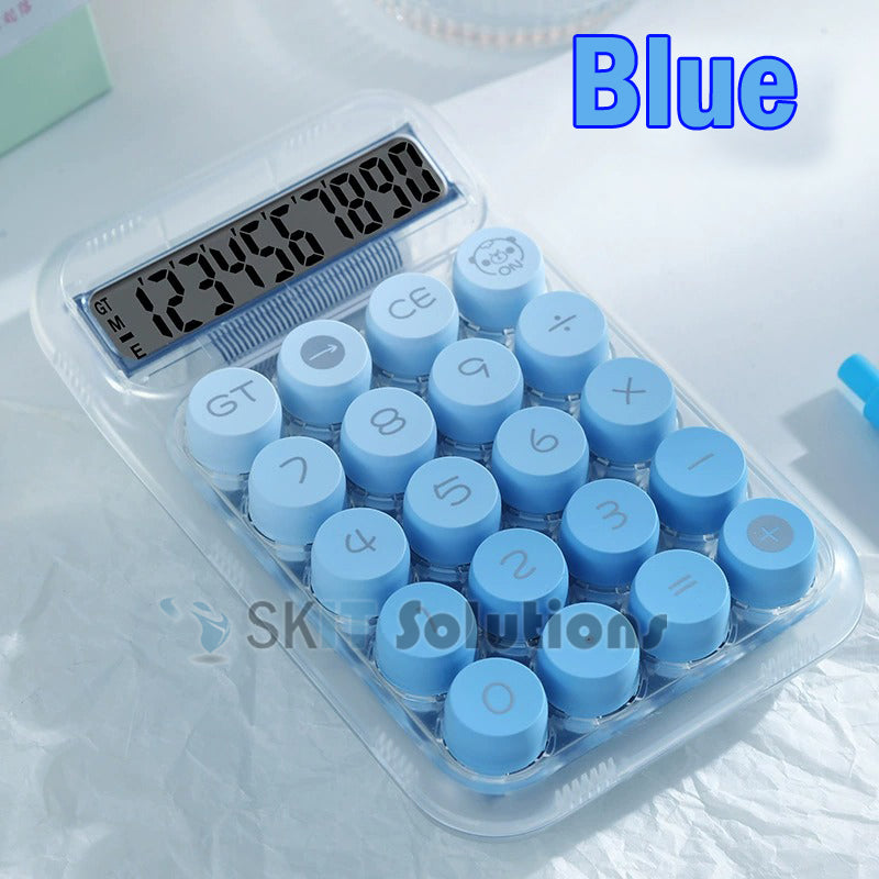Gradient Color Calculator Large Display Transparent Dopamine Design Mechanical Style Student Office Use
