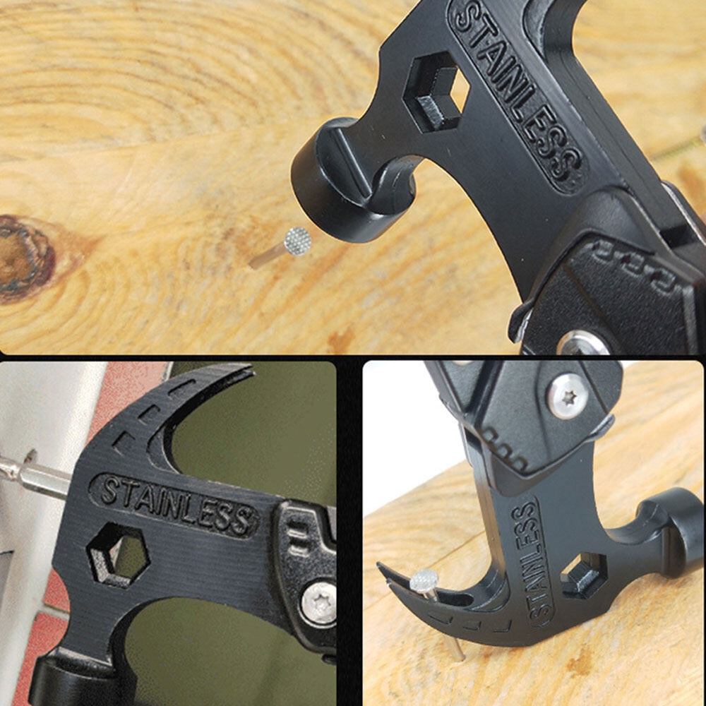 12in1 Multi-Tool Claw Hammer MultiTool Stainless Steel Tool Set Outdoor Camping Hunting Fishing Hiking Accessories