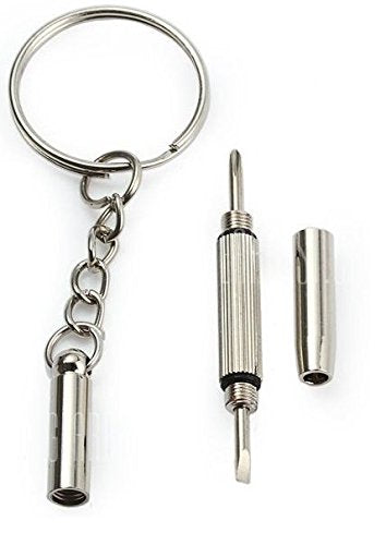 Mini Pocket Screwdriver Precision Repair Kit for Watch Sunglass Glasses Jewellery Eyeglass Eyewear Screw Driver Keychain