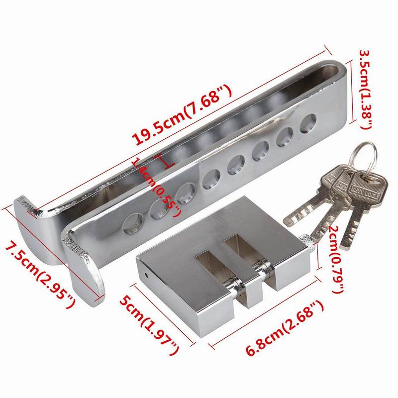 Universal Car Pedal Lock Anti-Theft Auto Solid Stainless Steel Brake Clutch Lock Vehicle Security Protection Supplies