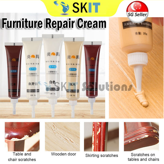 Wood Furniture Repair Paste Cream Floor Table Chair Door Scratch Filler Stain Touch-Up Coloring Agent