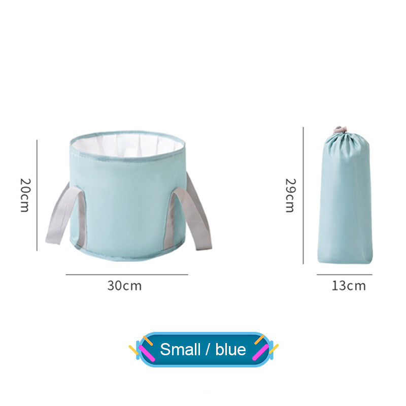 15L Collapsible Foldable Pail Folding Water Bucket Basin Portable Foot SPA Bath Soak Basin Washing Tub Sink Soaking