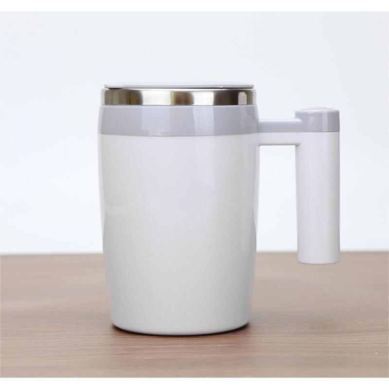 380ML Rechargeable Self-Stirring Mug 304 Stainless Steel Automatic Coffee Mixing Cup for Home Office