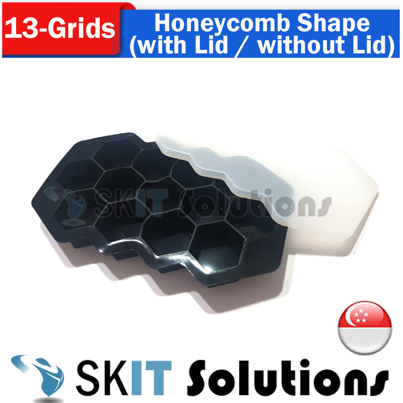 BPA FREE Premium Ice Ball Maker Whiskey Silicone Ice Cube Tray Mold Mould Lid Sphere Square Round Diamond Honeycomb