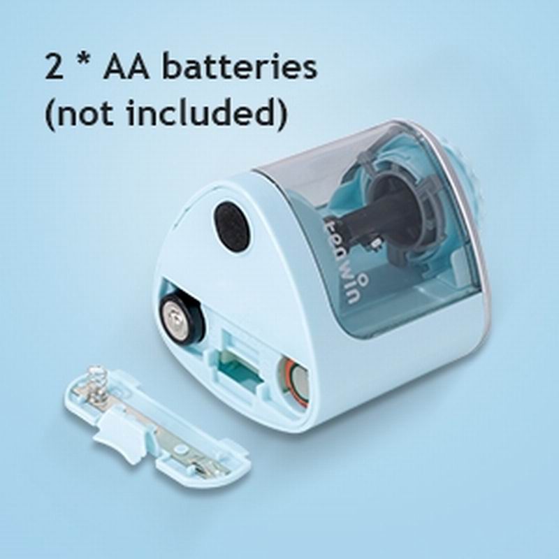 Electric Pencil Sharpener Battery Operated Automatic Rotary Sharpener for 6–8mm Pencils School Office