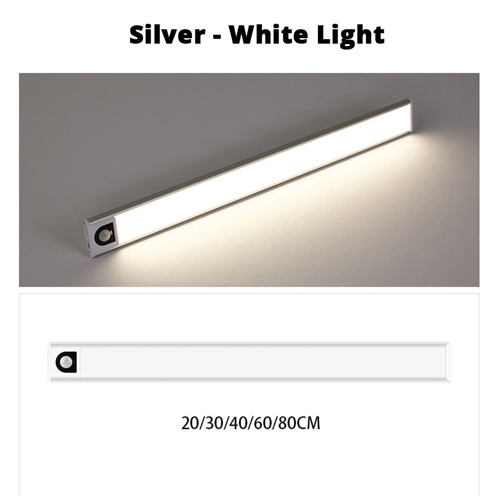 ULTRA THIN 0.9cm Portable Induction Night Light Led Wardrobe Strip Lamp Cabinet Light with Wireless Motion Sensor Detector