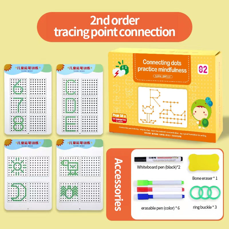 Magic Tracing Workbook Preschool Education Exercise Book Montessori Toy Erasable Pen Control Training Logical Thinking