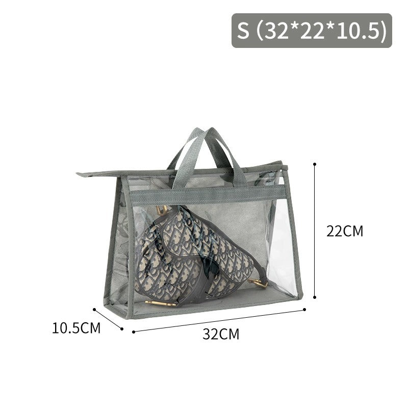 Transparent PVC Handbag Dust Cover Hanging Storage Organizer Closet Protector Wardrobe Bag