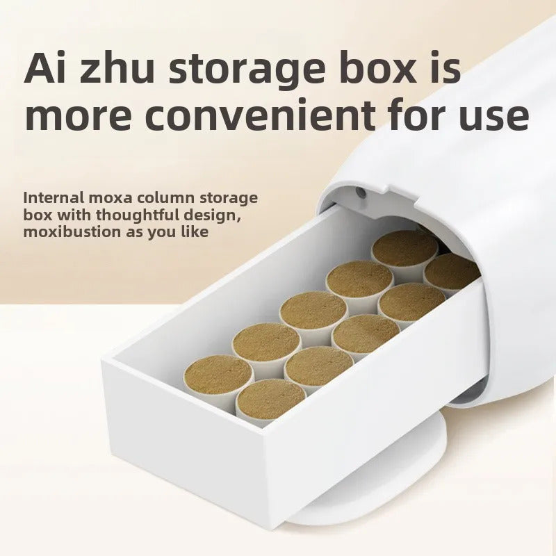 Portable Heated Moxibustion Massage Device Scraping Bianstone Gua Sha Cupping Body Tool Moxa Stick