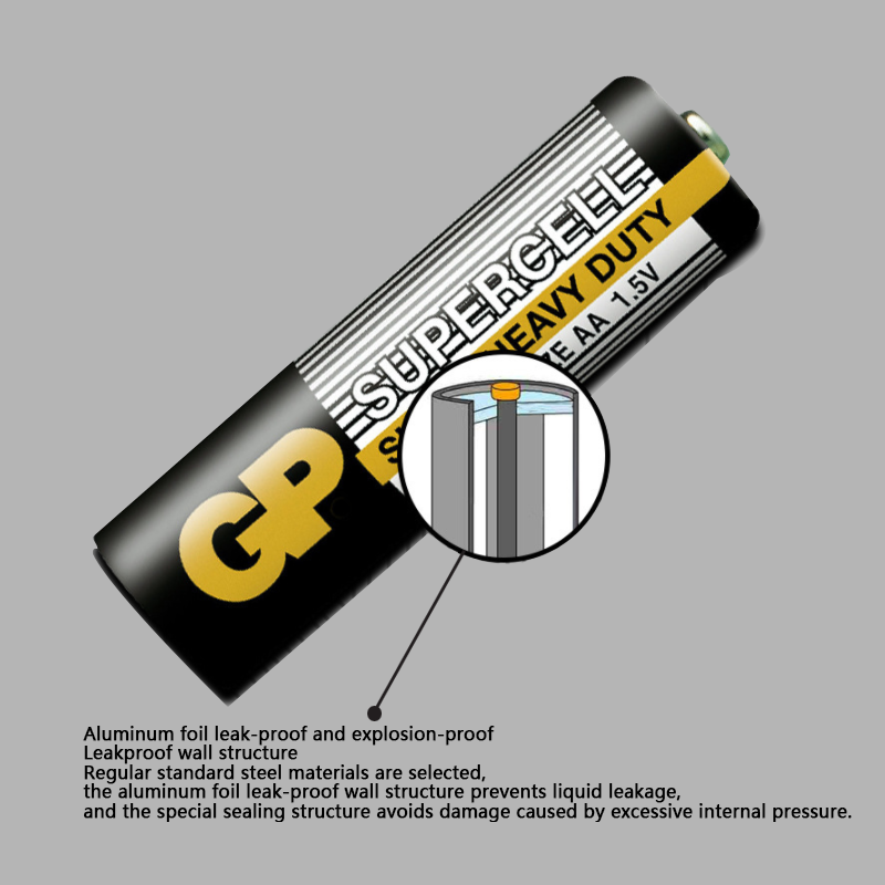 20/40/80pcs GP Supercell AA AAA Battery 1.5V Carbon Zinc Batteries for Toy Clock Remote Control Mouse