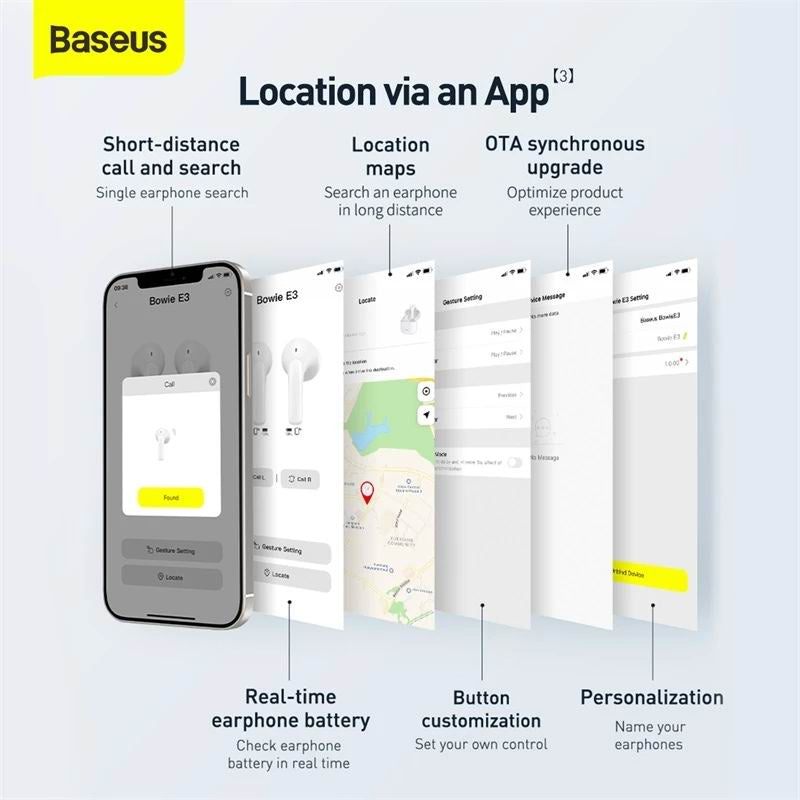 Baseus Bowie E3 TWS True Wireless Earbuds Earphones Bluetooth 5.0