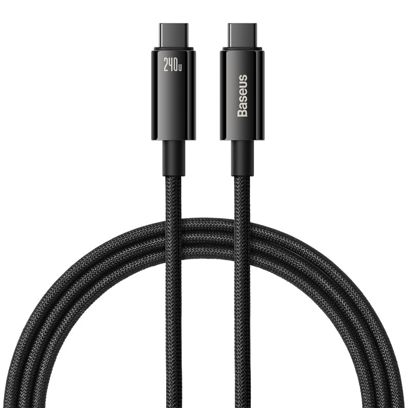 Baseus PD 3.1 240W / 100W Tungsten Gold Fast Charging Type-C to Type-C Data Cable Charger Quick Charge PD3.1 (1m/2m/3m)