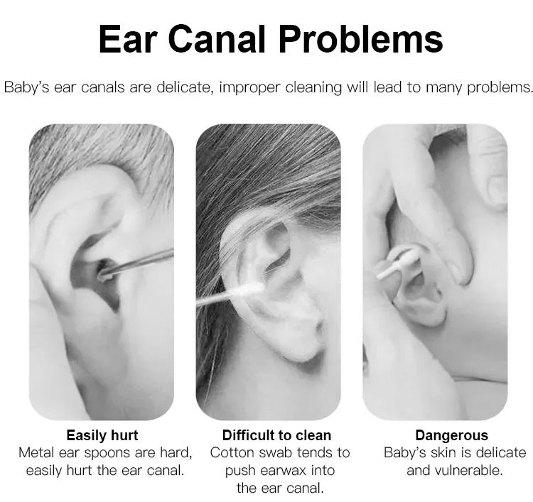 Ear Wax Cleaner Stick Spiral Pick Sticky Earwax Remover Tool Safe Earpick Digger Cleaning Picker