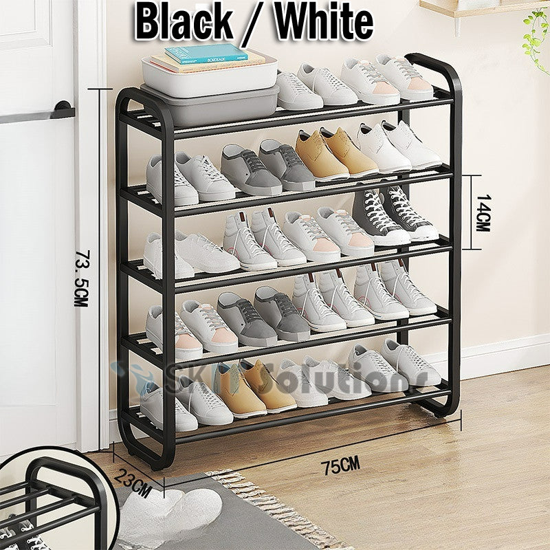 Multi-Layer Shoe Rack Waterproof Steel Pipe Dustproof Easy Assemble Storage Shelf for Home Dormitory