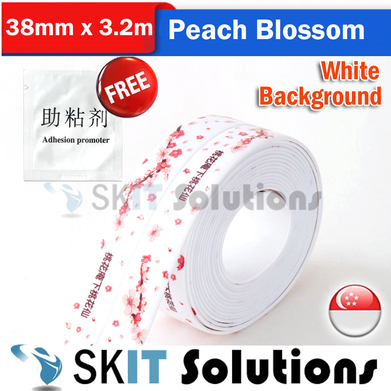 PVC Waterproof Self-Adhesive Sealing Wonder Tape Strip for Bathroom Bathtub Toilet Washing Basin Wall Kitchen Sink Stove Edge Countertop Floor Caulk