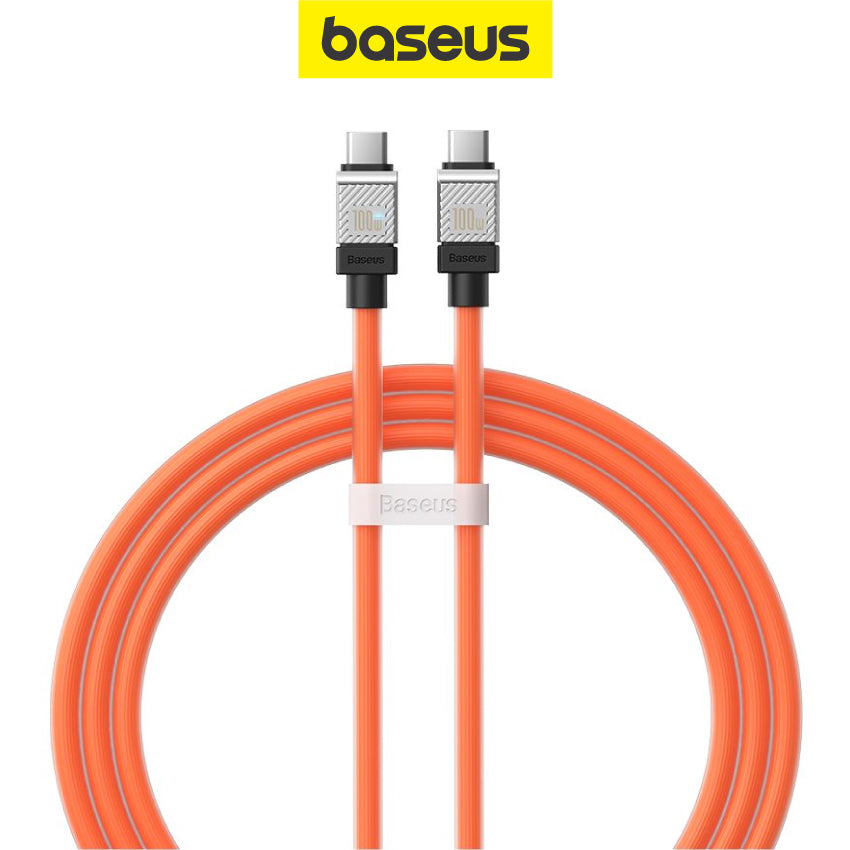 1m/2m Baseus CoolPlay Series Fast Charging Data Sync Cable Type-C to Type-C 100W C to C PD 3.0 QC