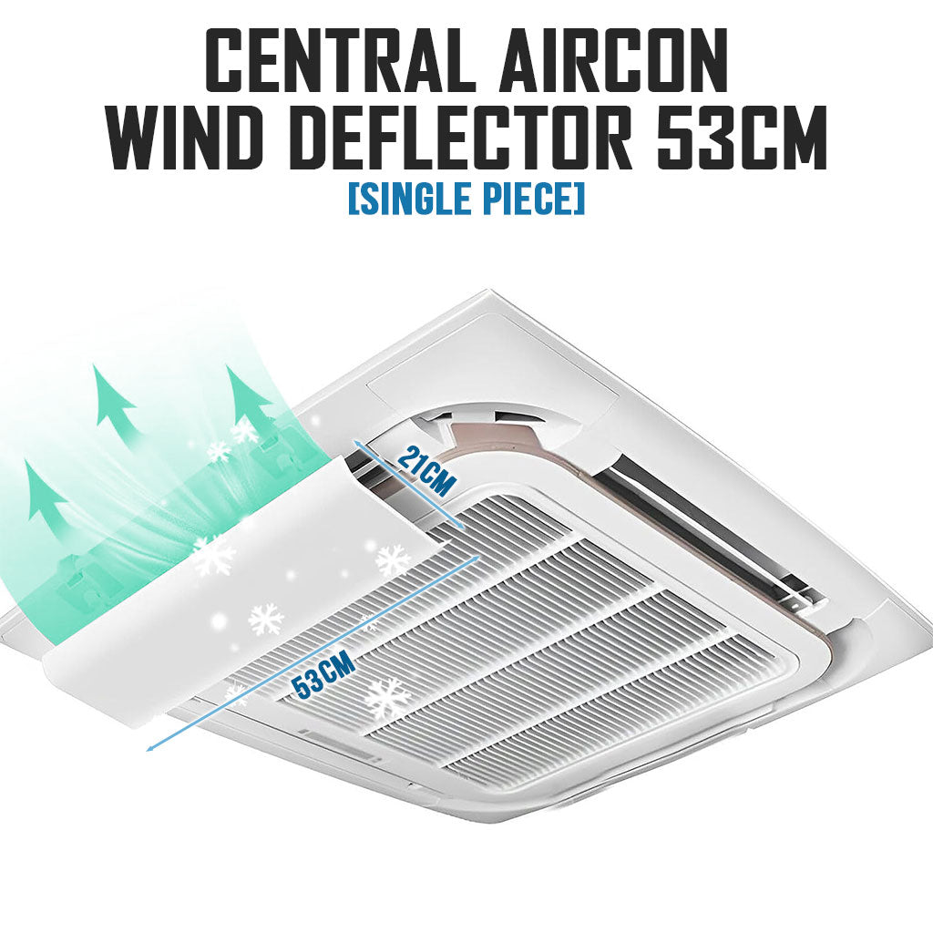 Central Aircon Cassette Wind Deflector Ceiling Air Conditioner Airflow Diverter Air Con Shield Windshield Deflactor