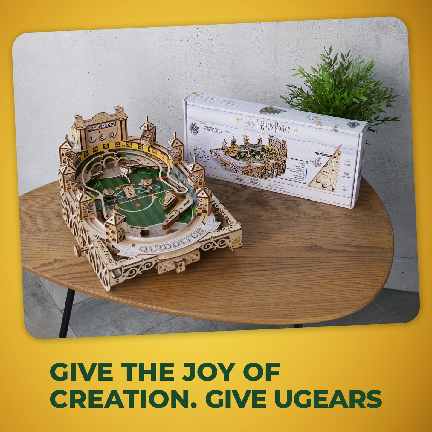 UGEARS Harry Potter Quidditch Pinball Machine 3D Puzzle