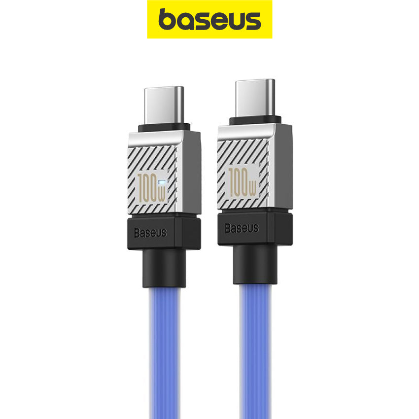 1m/2m Baseus CoolPlay Series Fast Charging Data Sync Cable Type-C to Type-C 100W C to C PD 3.0 QC