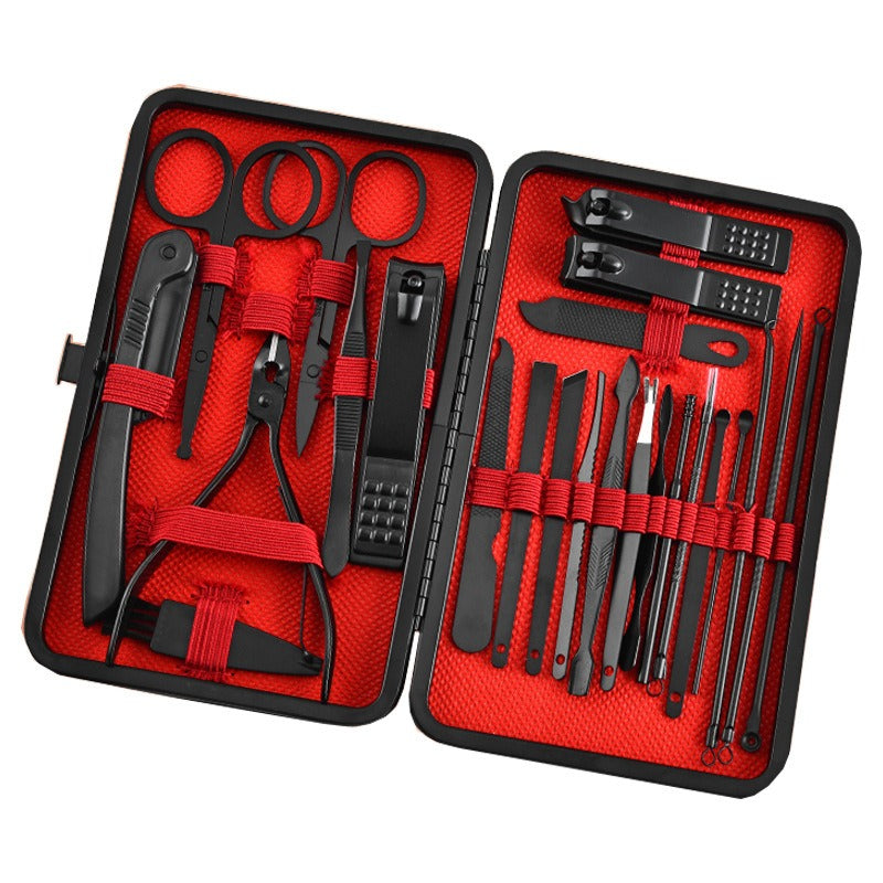 8/24pcs Nail Clippers Set Pedicure Manicure Grooming Cutter Beauty Hand Foot Finger Care Tools Kit