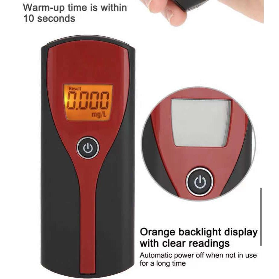 Portable Digital Breath Alcohol Tester LCD Breathalyzer Detector Car DUI Meter Analyzer Test Tool