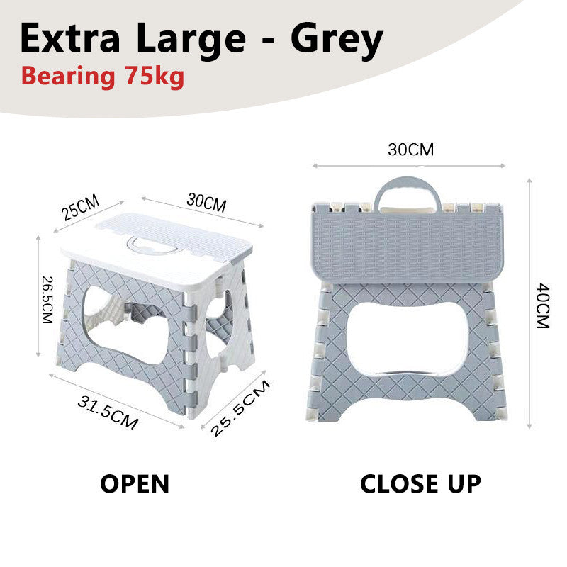 Foldable Portable Stool Chair Outdoor Camping Fishing Lightweight Stackable Seat for Kids Adults