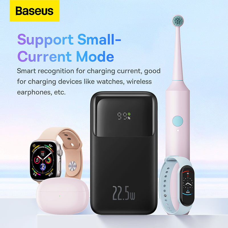 Baseus Comet Series 22.5W Power Bank Powerbank 10000mAh 20000mAh with Built In Dual-Cable Portable Charger Fast Charge
