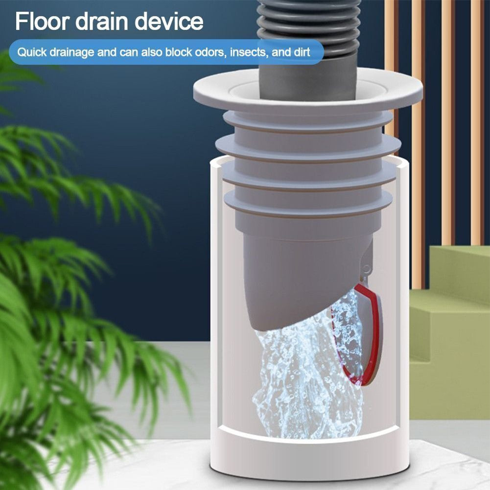 Upgraded Silicone Drain Pipe Sealing Plug Sewer Deodorant Seal Cover Kitchen Washing Machine Drainage Basin