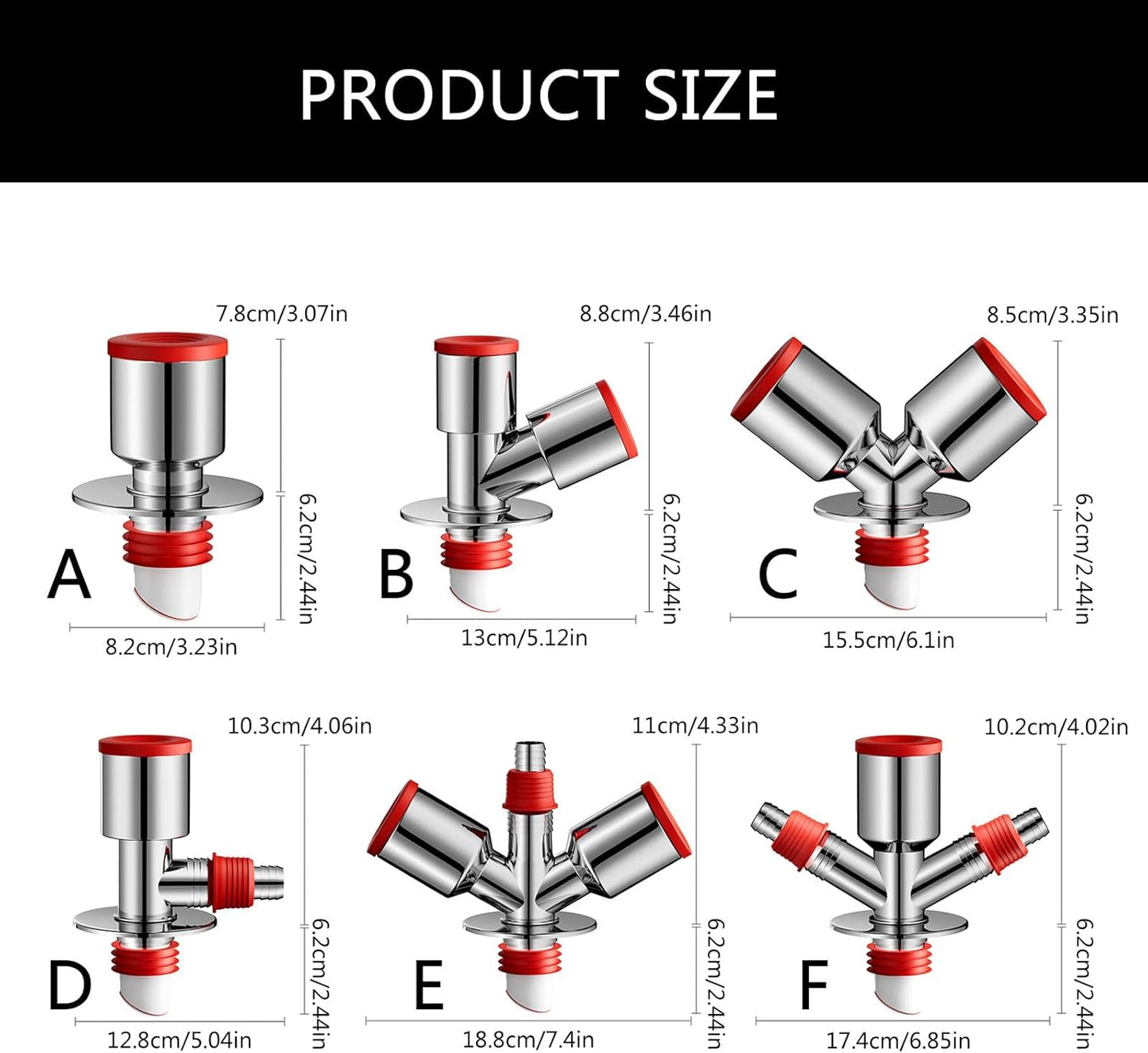 1/3/4-Way Washing Machine Sink Floor Drain Pipe Connector Adapter Valve Tee Elbow Splitter Anti Odor