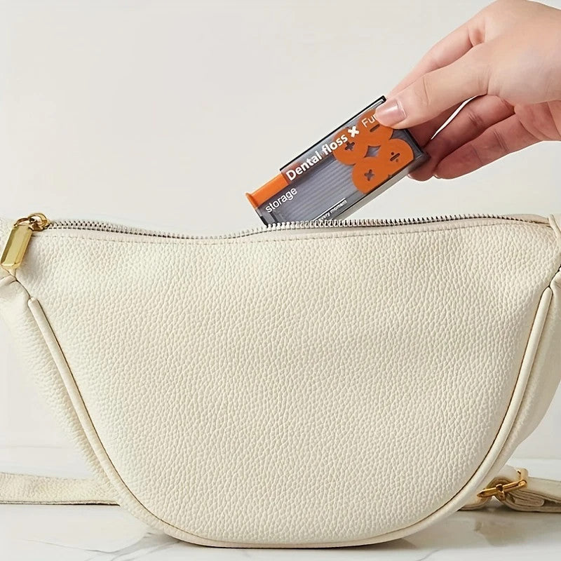 Portable Automatic Pop-Up Dental Floss Dispenser Storage Box Toothpick Oral Care Tooth Cleaning Tool