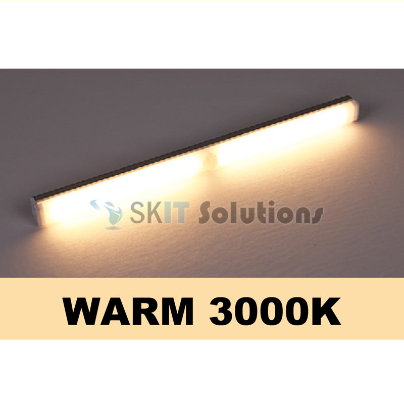 Rechargeable Wireless Motion Sensor Induction Night Light Portable LED Strip Lamp USB Recharging Battery