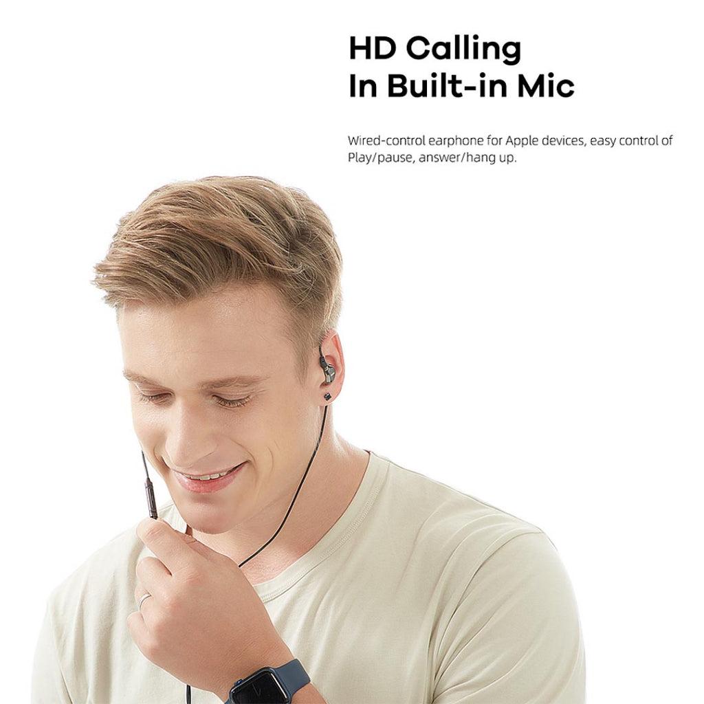 Remax RM-655A Type-C Metal Wired Earphone Music Call Volume Control USB-C Headset for Mobile Phones