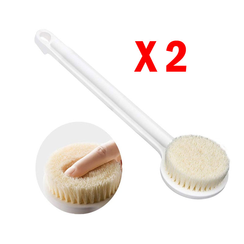 Long Handle Bath Brush Soft Bristles Back Scrubber Massage Shower Body Cleaning Exfoliating Tool