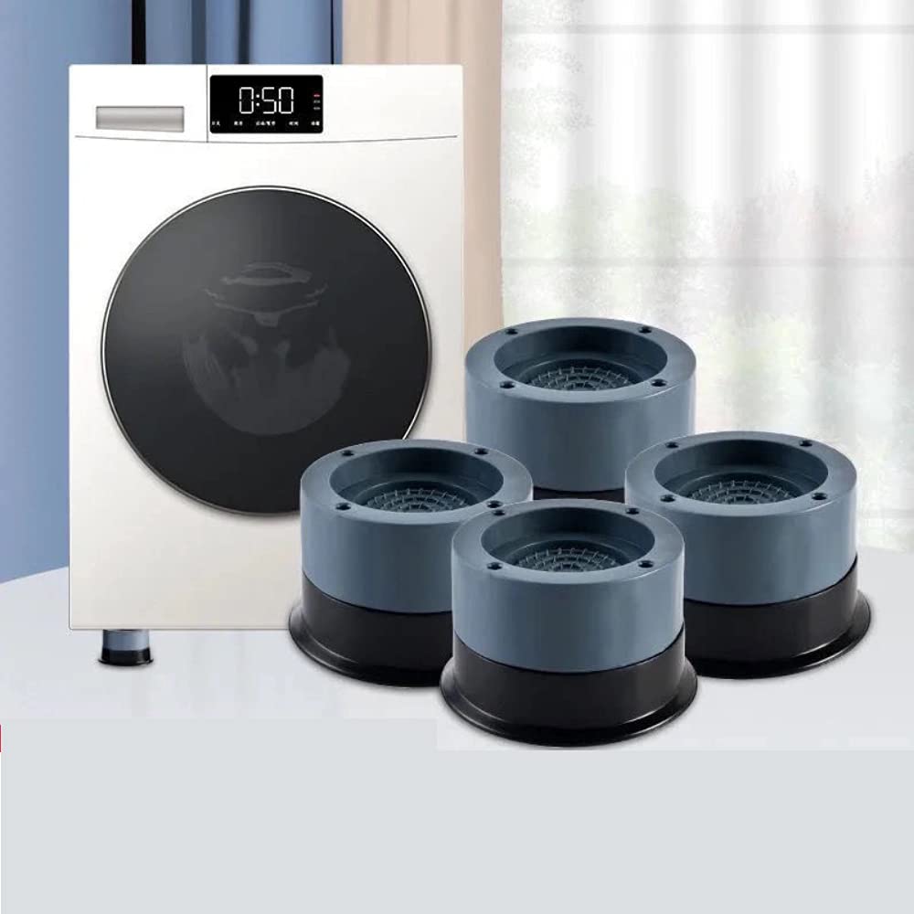 Washing Machine Base Universal Anti Vibration Skid Feet Pads Rubber Adjustable Dryer Fridge Refrigerator Non-Slip Mat