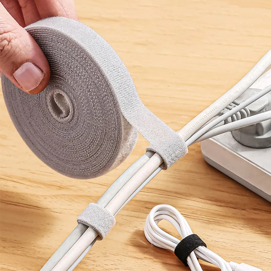 3M Hook and Loop Roll Nylon Velcro Cable Tie Reusable Wire Organizer Management Strap Cord Holder