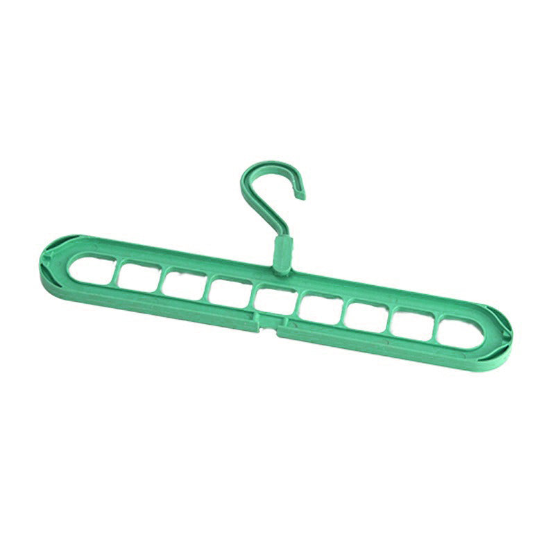 9-Hole Magic Clothes Hanger Foldable Space Saving Wardrobe Closet Organizer Anti-Slip - 5 Colors