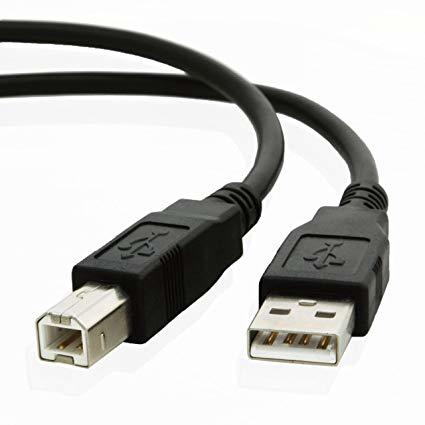 USB 2.0 Type A to B Male Printing Cable Sync Data AM to BM High-Speed Print Cord for Printer Scanner