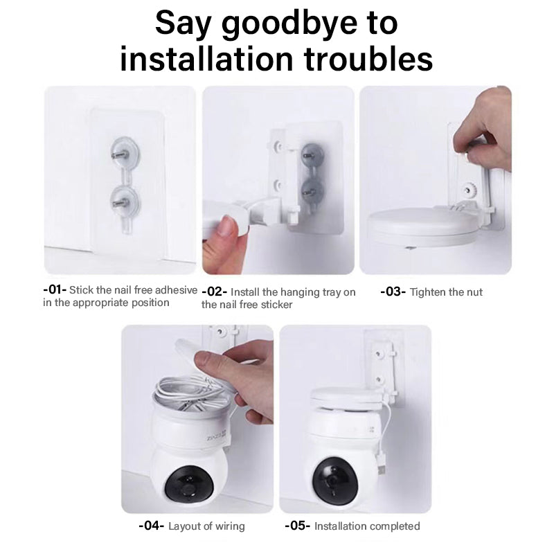 No-Drill Wall/Ceiling Mount CCTV Stand  Holder Various Camera Home Monitoring Bracket Indoor Universal Base Projector