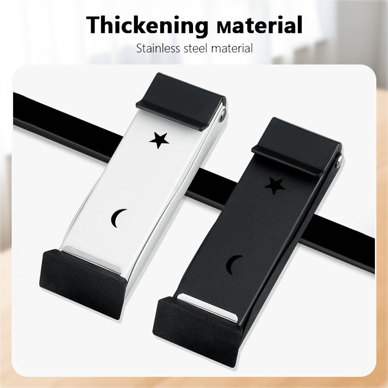 Aluminum Alloy Door Stopper Hand Foot Step Blocker Windproof Anti-Pinch No Drill Silent Non-Slip