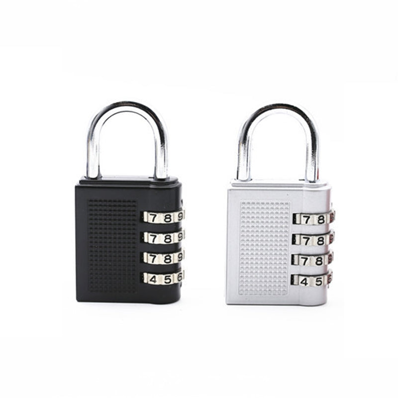 4-Digit Combination Padlock Number Code Lock Resettable Security Lock Gym Locker Luggage Gate Door