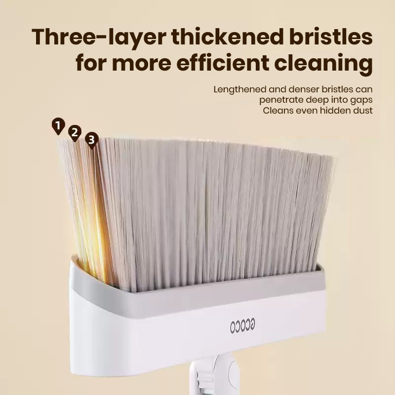 Ecoco 2in1 Foldable Broom And Dustpan Set Household Cleaning Tool Sweeping Kit For Home Use