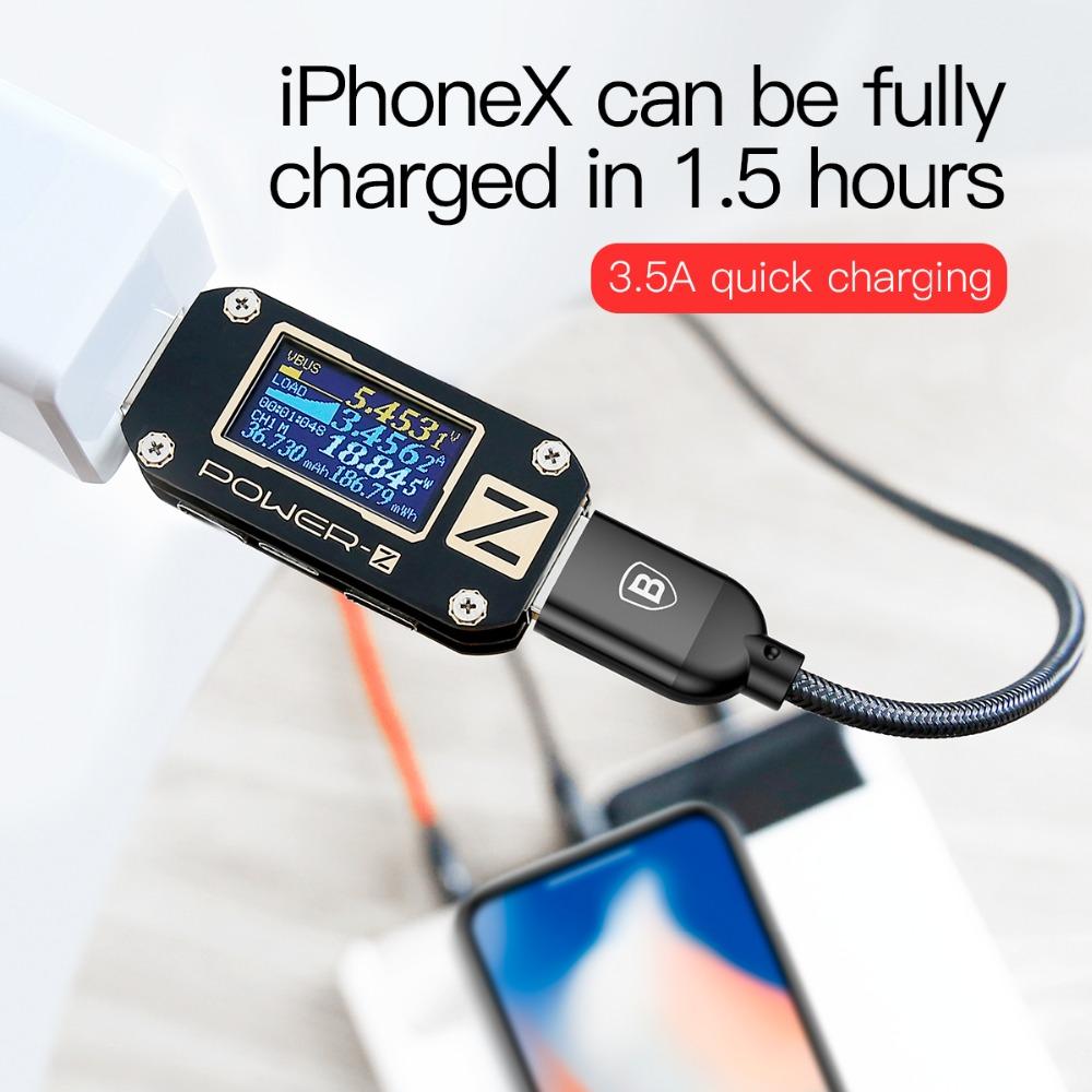 Baseus Three Primary Colors 3-in-1 Cable 30cm / 1.2 Meters 3.5A Quick Charging USB Cable For iP + Micro + Type-C