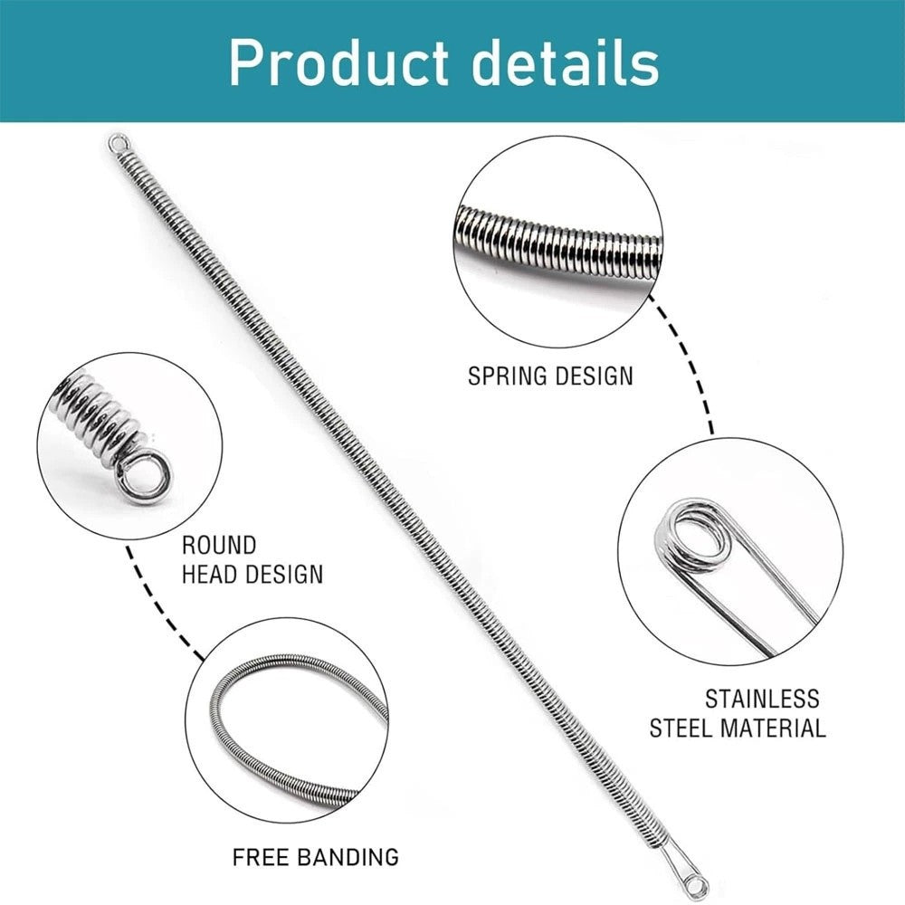 Bendable Spring Drawstring Needle Threader Multipurpose Quick Rope Threading Tool for Pant Waistband