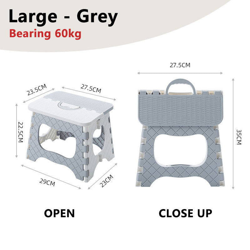 Foldable Portable Stool Chair Outdoor Camping Fishing Lightweight Stackable Seat for Kids Adults