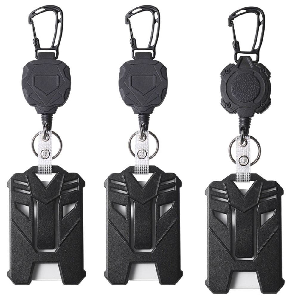 Retractable Heavy Duty Badge Reel Keychain Id Holder Card Clip Student Worker Tag Cover Case