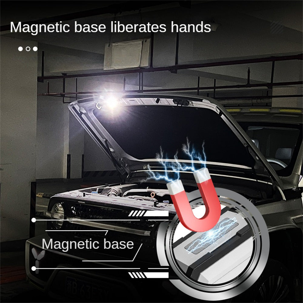 Portable Mini Flashlight Torch COB LED Work Light Waterproof USB-C Rechargeable Magnetic Emergency Lamp