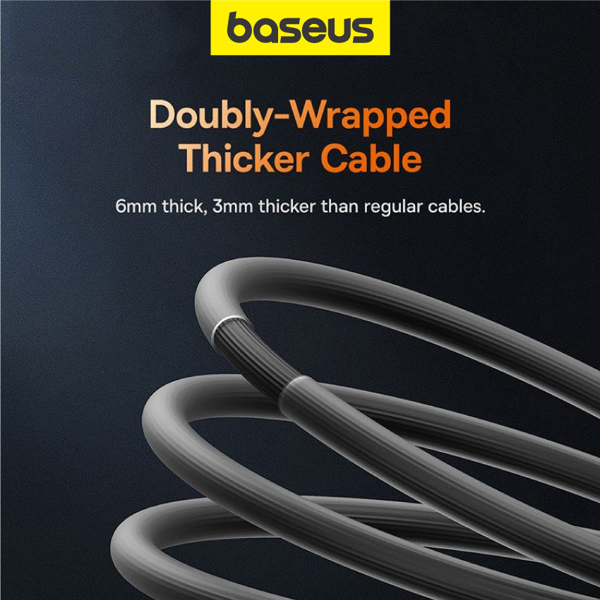 1m/2m Baseus CoolPlay Series Fast Charging Data Sync Cable Type-C to Type-C 100W C to C PD 3.0 QC