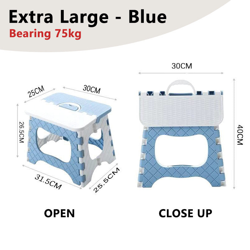 Foldable Portable Stool Chair Outdoor Camping Fishing Lightweight Stackable Seat for Kids Adults