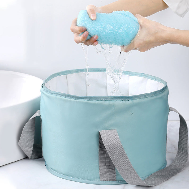 15L Collapsible Foldable Pail Folding Water Bucket Basin Portable Foot SPA Bath Soak Basin Washing Tub Sink Soaking